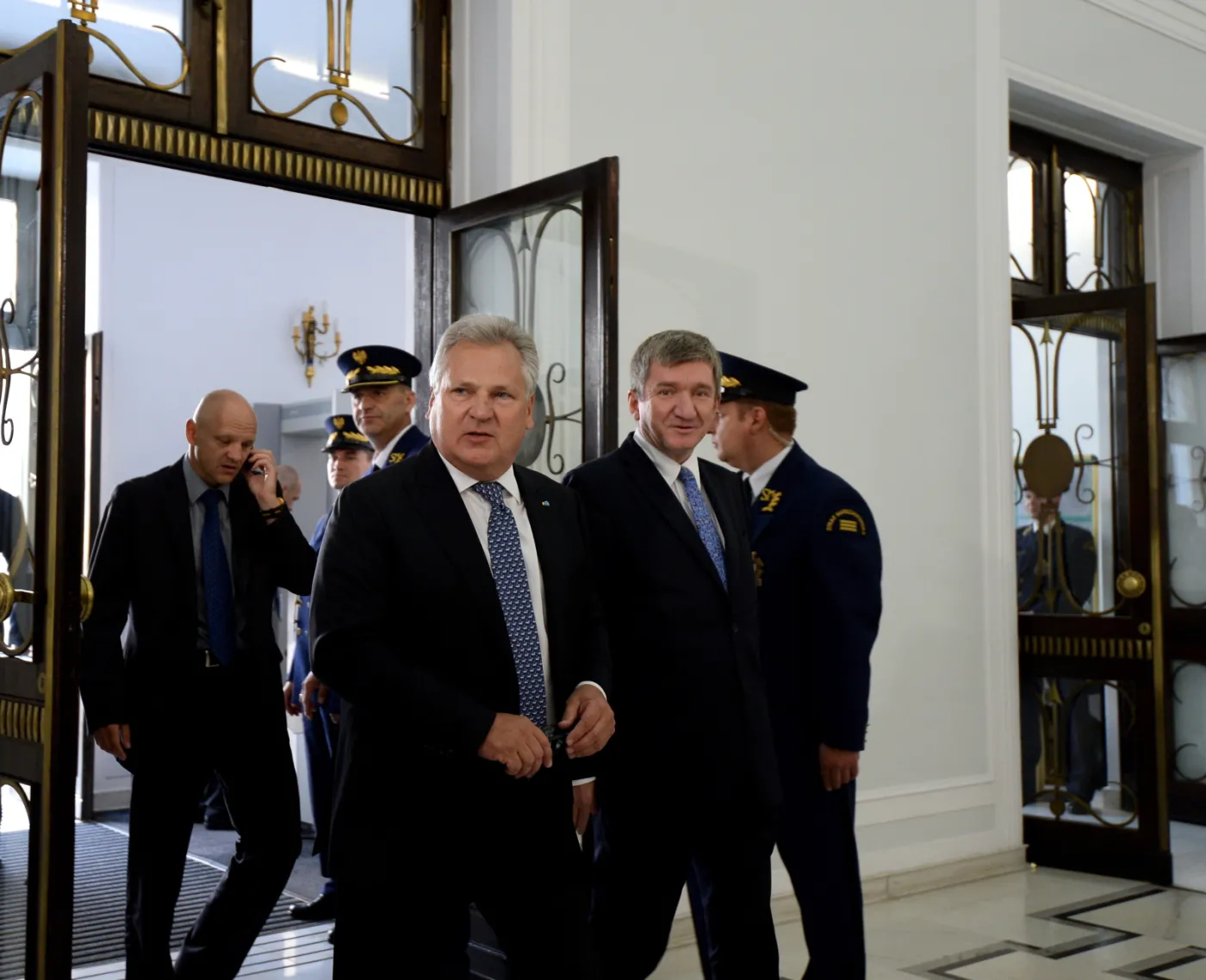 Aleksander Kwaśniewski i Jerzy Wenderlich