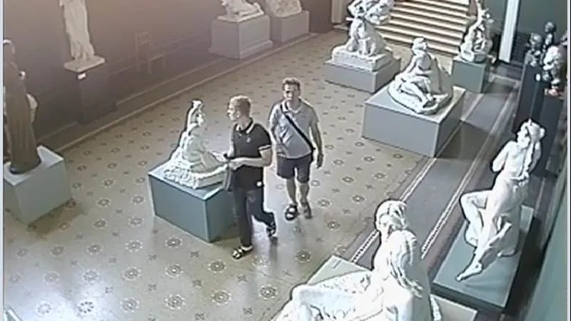 Złodzieje w kopenhaskim muzeum (Zdj. duńska policja)