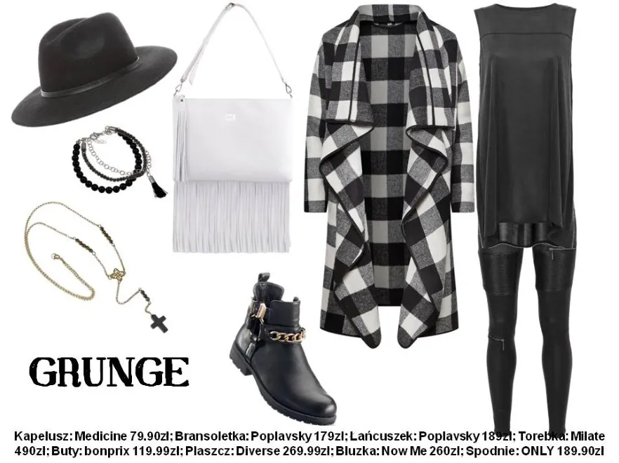 Jesienna STYLIZACJA z płaszczem w stylu grunge