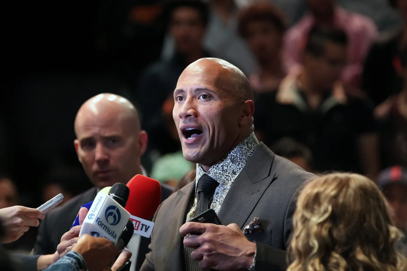 Dwayne Johnson na premierze "San Andreas" w Maksyku