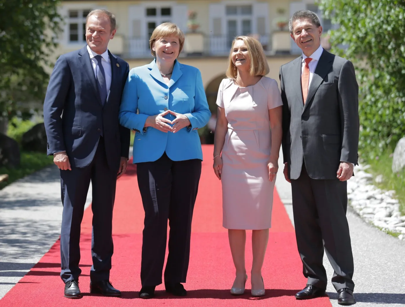 Donald Tusk z żoną na szczycie G7