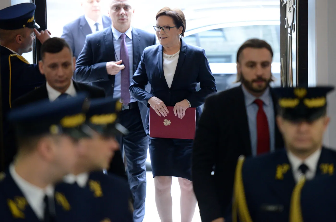 Premier Ewa Kopacz przyjechała do Sejmu