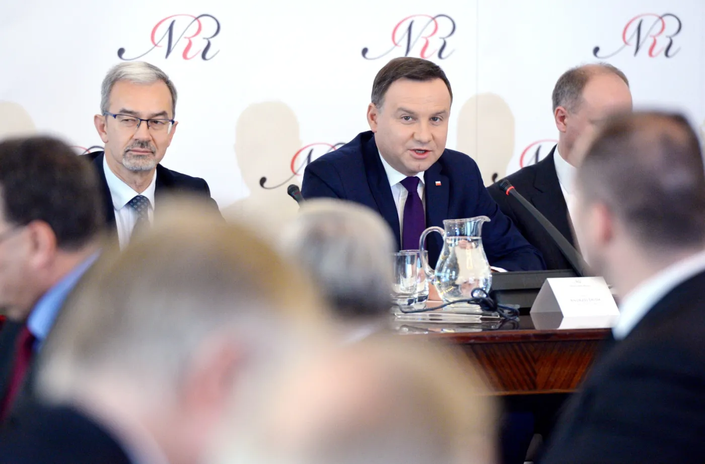 Prezydent Andrzej Duda podczas posiedzenia Narodowej Rady Rozwoju