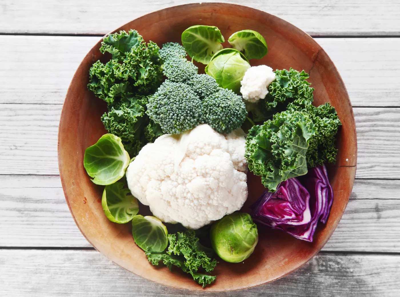 Kalafior, brokuły, kapusta, jarmuż, brukselka