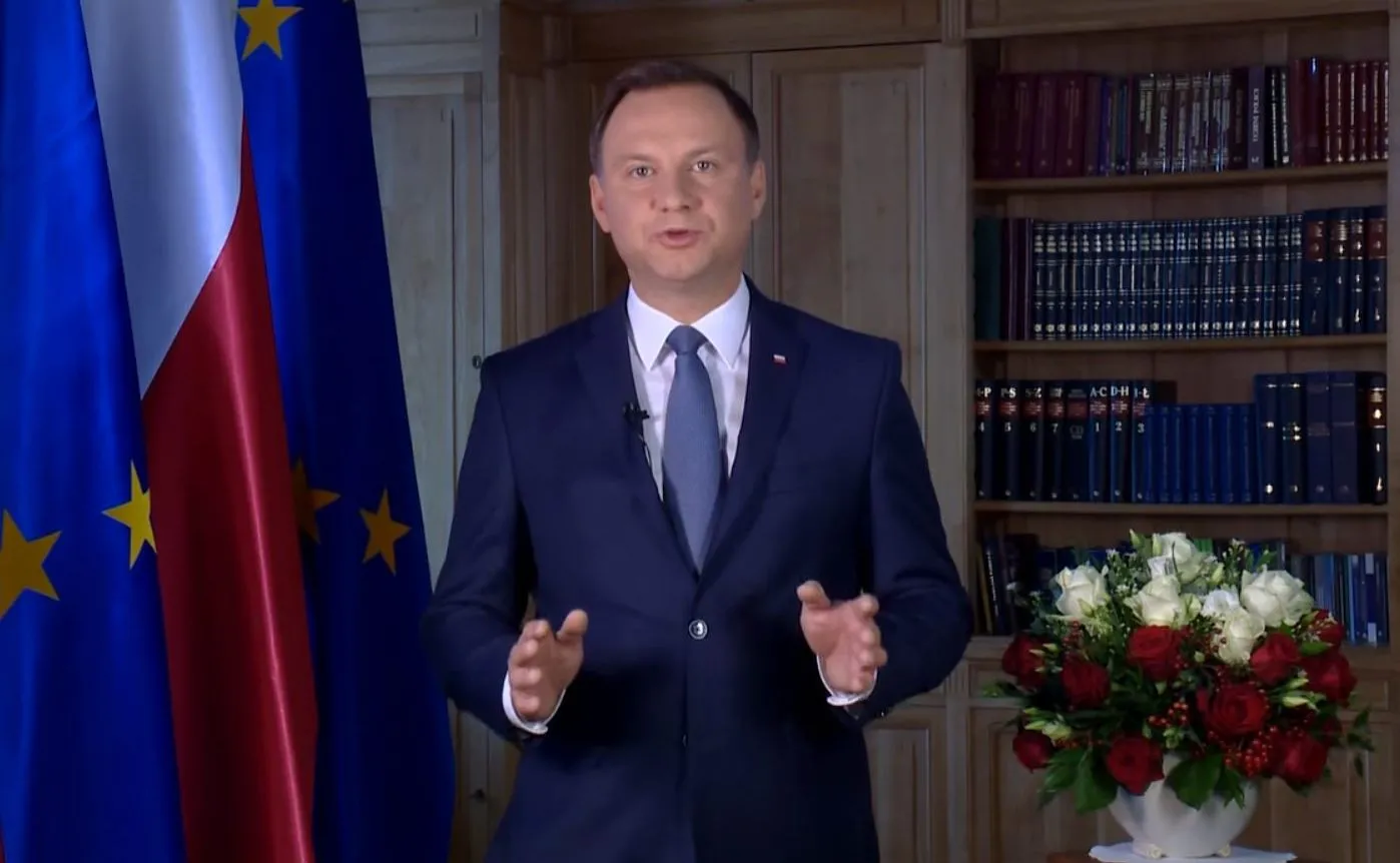 Prezydent Andrzej Duda wygłasza orędzie