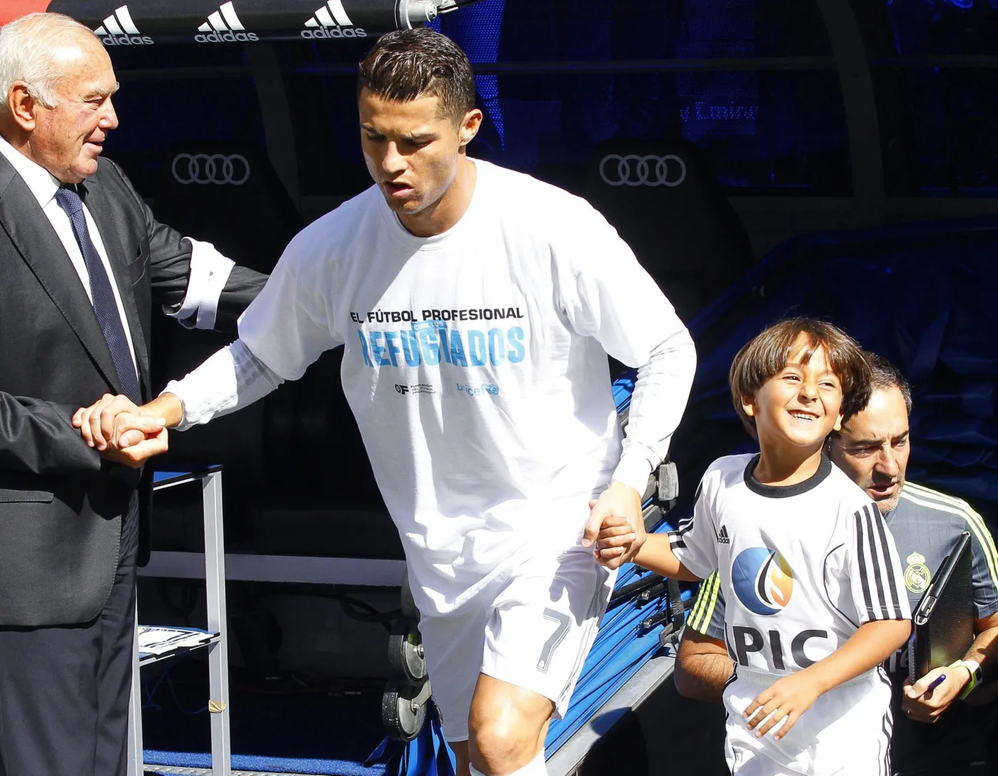 Cristiano Ronaldo i 7-letni Zaid Abdul 