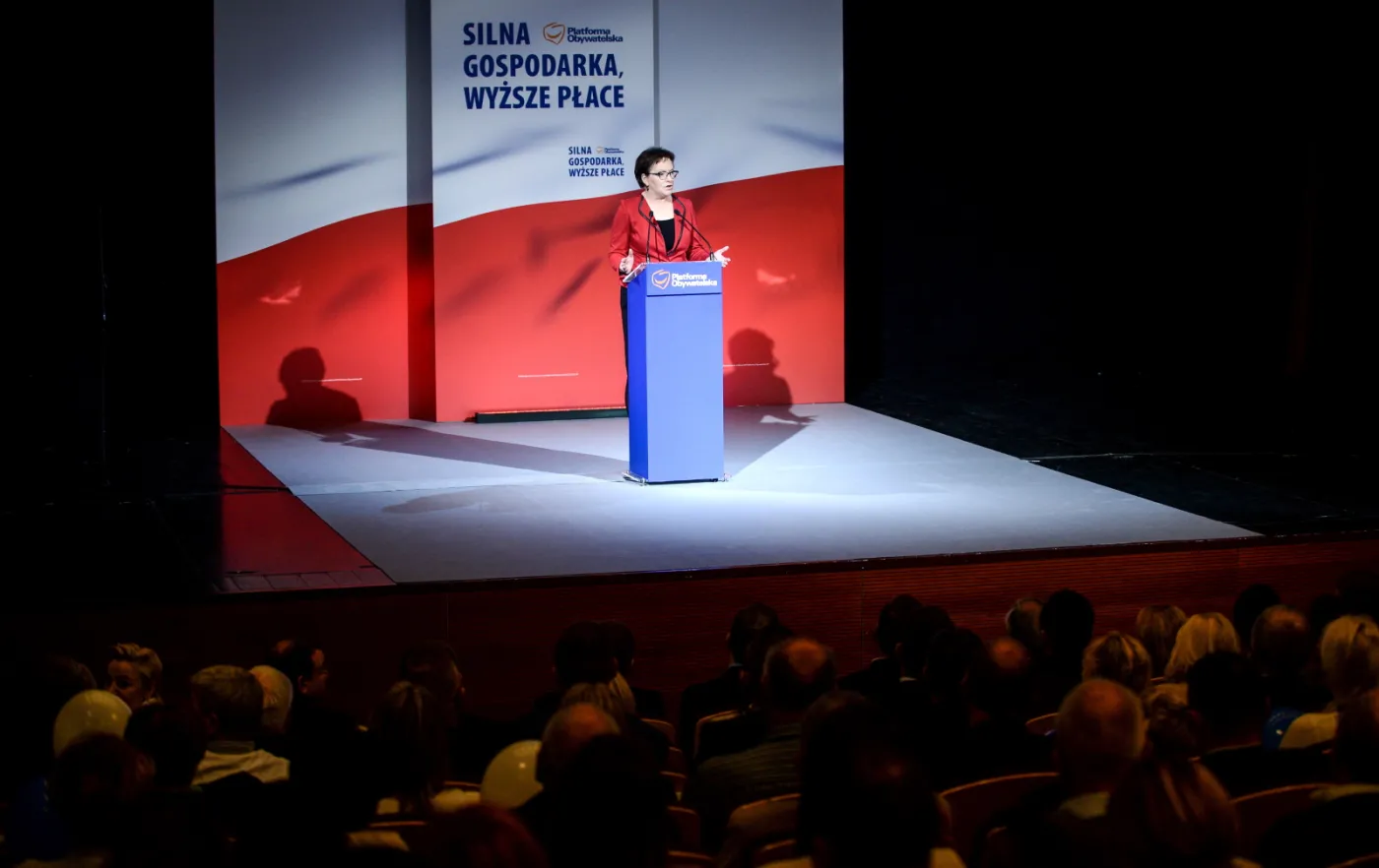 Premier Ewa Kopacz wzięła udział w konwencji regionalnej PO w Stargardzie Szczecińskim