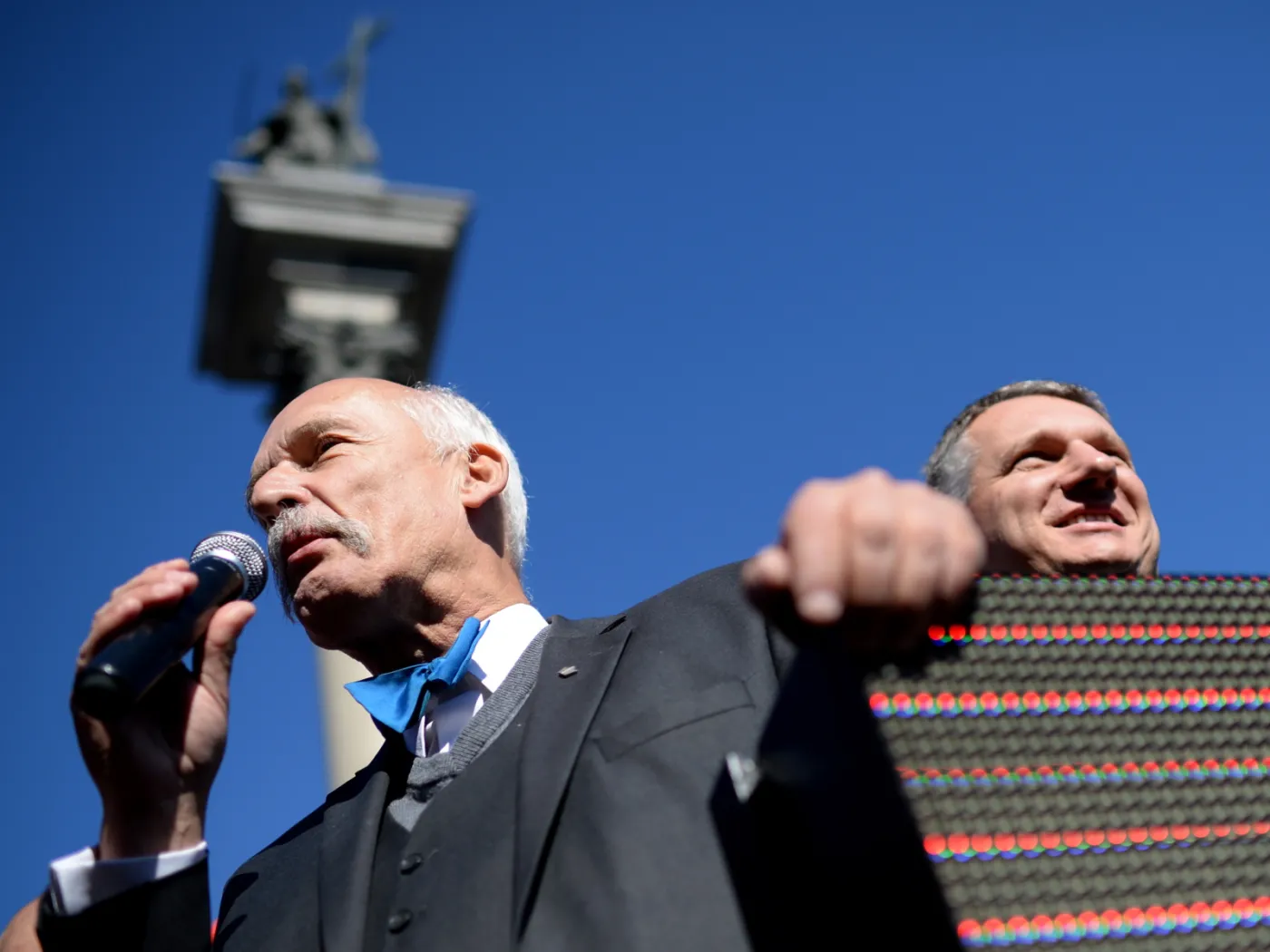 Janusz Korwin-Mikke i Przemysław Wipler