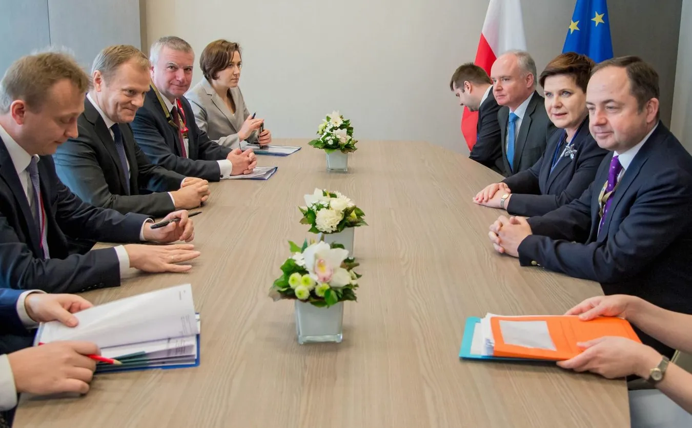 Spotkanie Donalda Tuska z Beatą Szydło