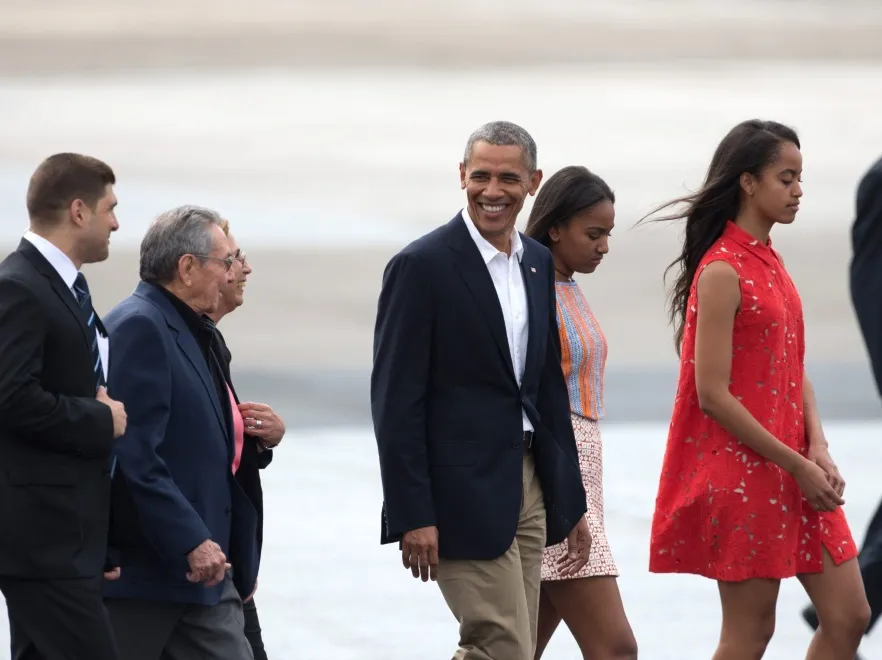 Barack Obama; Natasha Obama; Malia Obama;