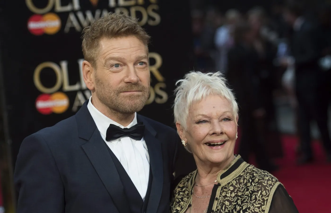 Judi Dench i Kenneth Branagh na 40. gali Olivier Awards w Londynie