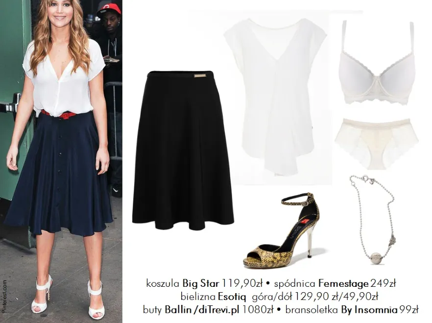 STYLIZACJE inspirowane Jennifer Lawrence