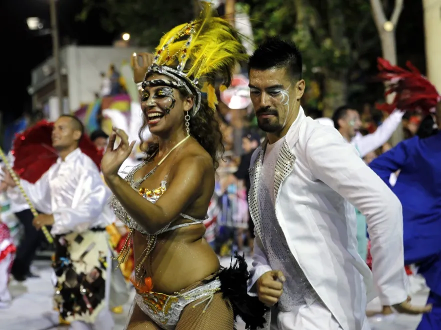 Parada karnawałowa w Montevideo w Urugwaju