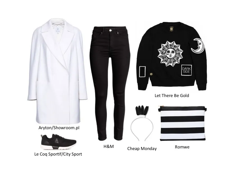 Czerń i biel - ponadczasowy duet w modnych stylizacjach