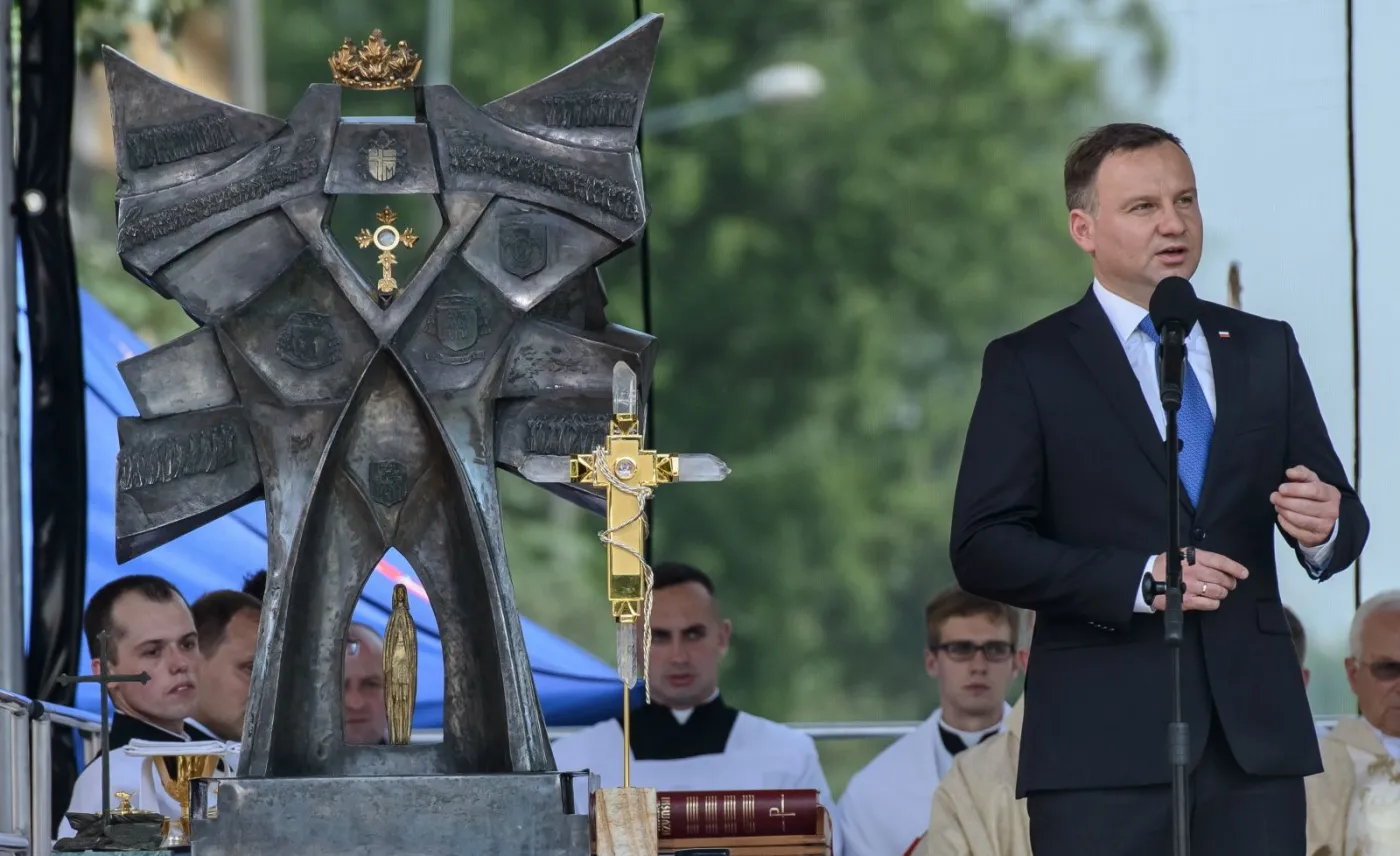 Prezydent Andrzej Duda podczas uroczystych obchodów Wydarzeń Radomskich 1976 roku