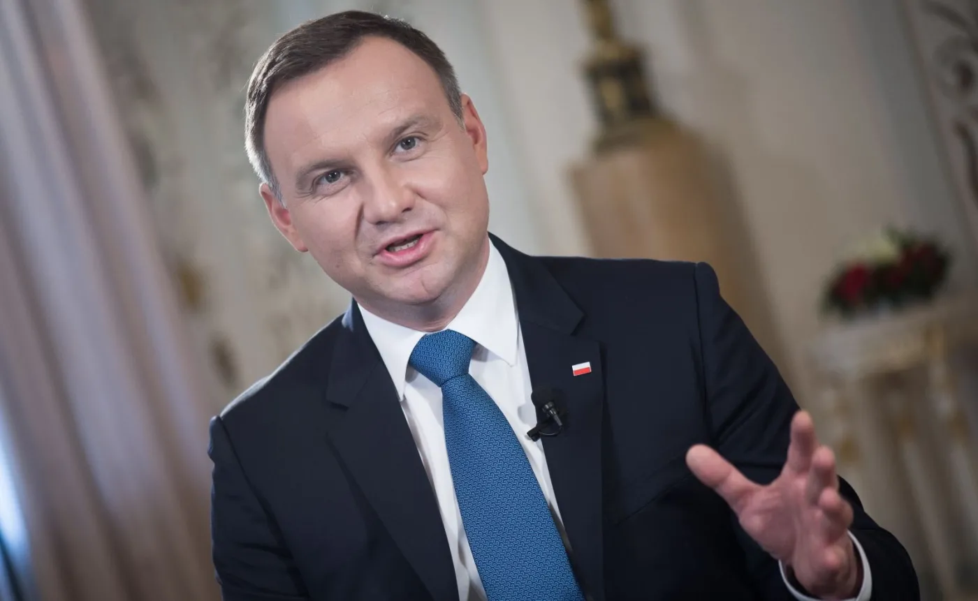 Prezydent Andrzej Duda udziela wywiadu