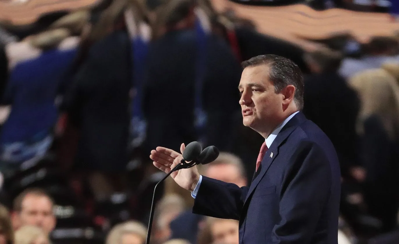 Ted Cruz przemawia na konwencji Republikanów