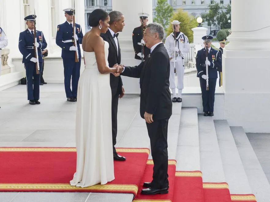 Michelle Obama; Barack Obama; Lee Hsien Loong