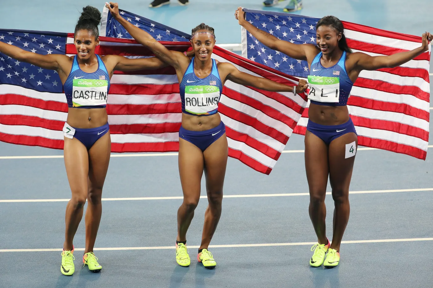 Brianna Rollins, Nia Ali i Kristi Castlin