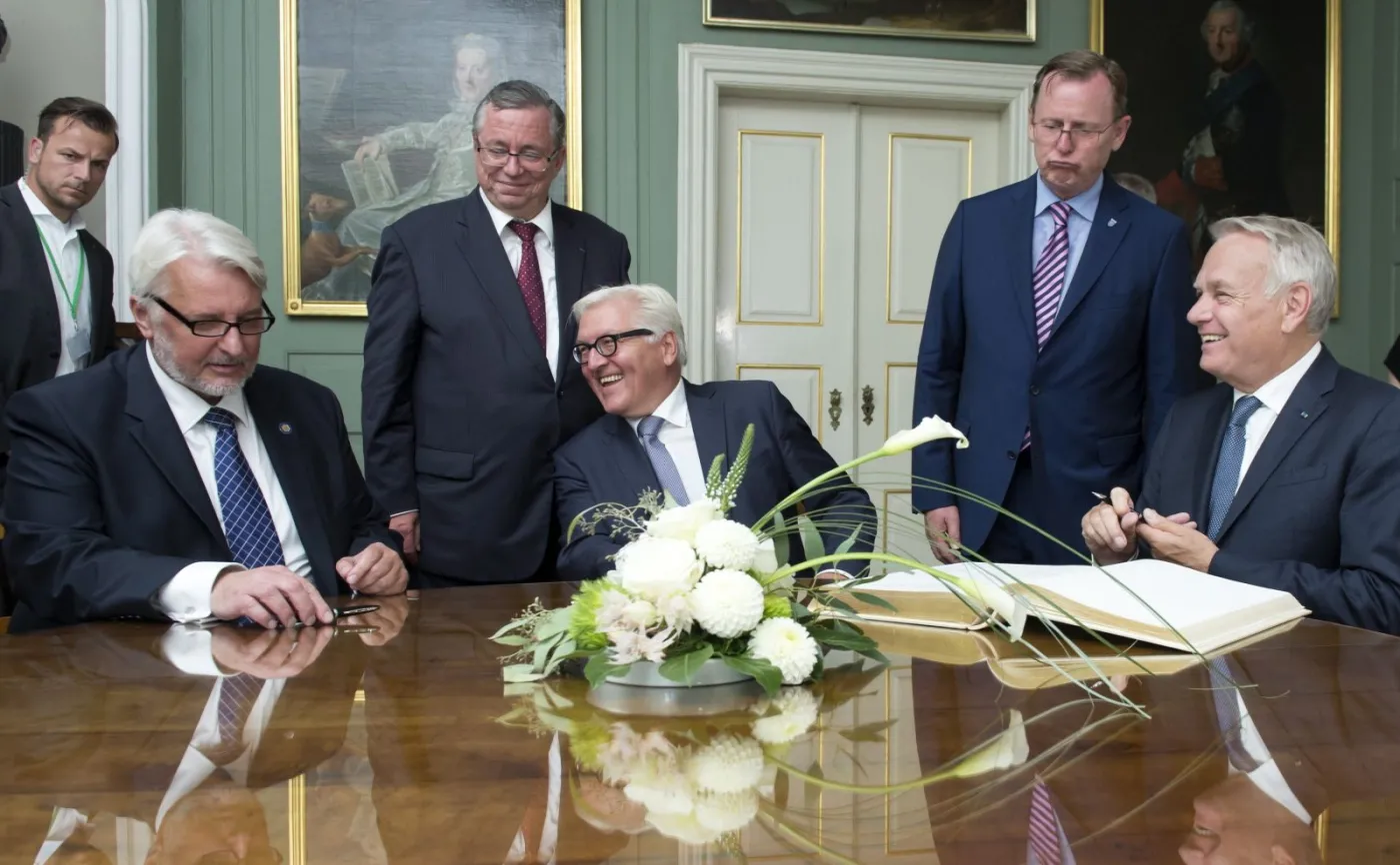 Ministrowie spraw zagranicznych Polski, Niemiec i Francji