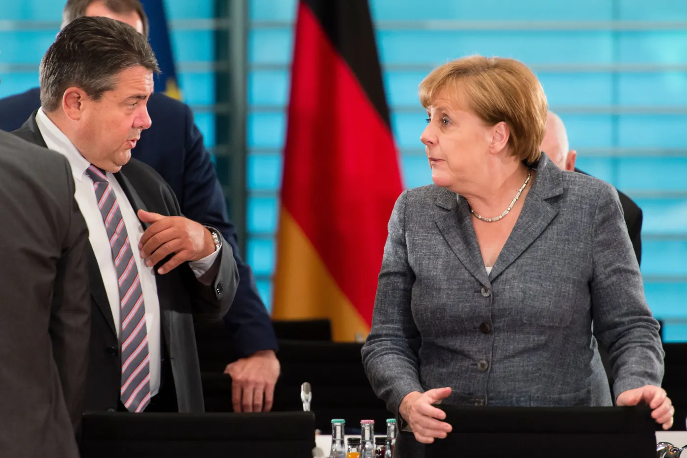 Sigmar Gabriel i Angela Merkel 