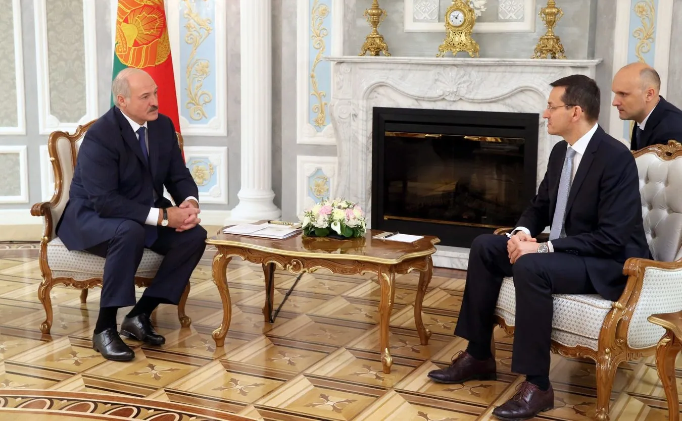 Aleksander Łukaszenka i Mateusz Morawiecki