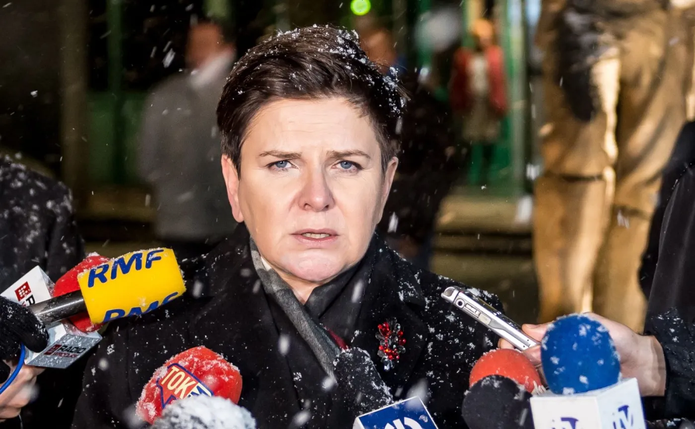 Premier Beata Szydło w kopalni Rudna w Polkowicach