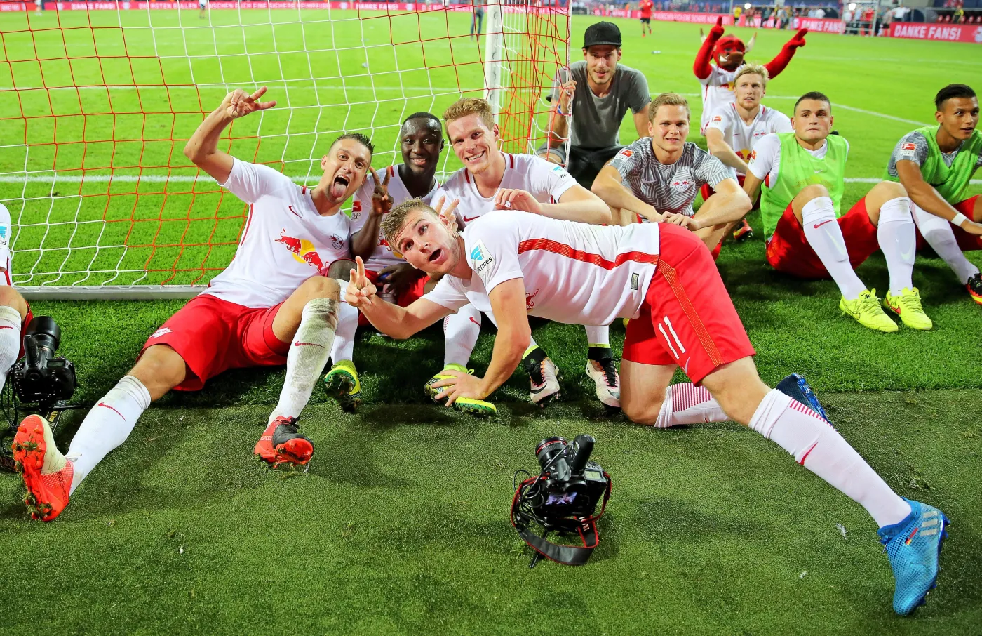 Stefan Ilsanker, Naby Keita, Timo Werner i Marcel Halstenberg (wszyscy RB Lipsk)