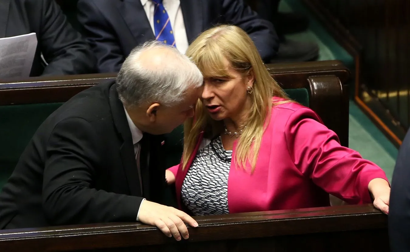 Jarosław Kaczyński i Małgorzata Gosiewska