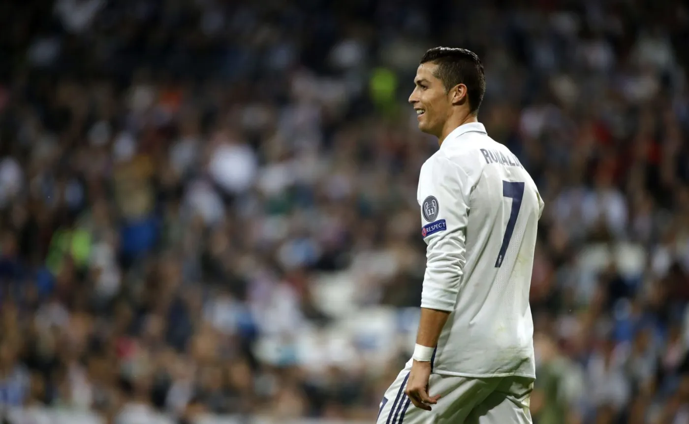 Cristiano Ronaldo w czasie meczu z Legią Warszawa