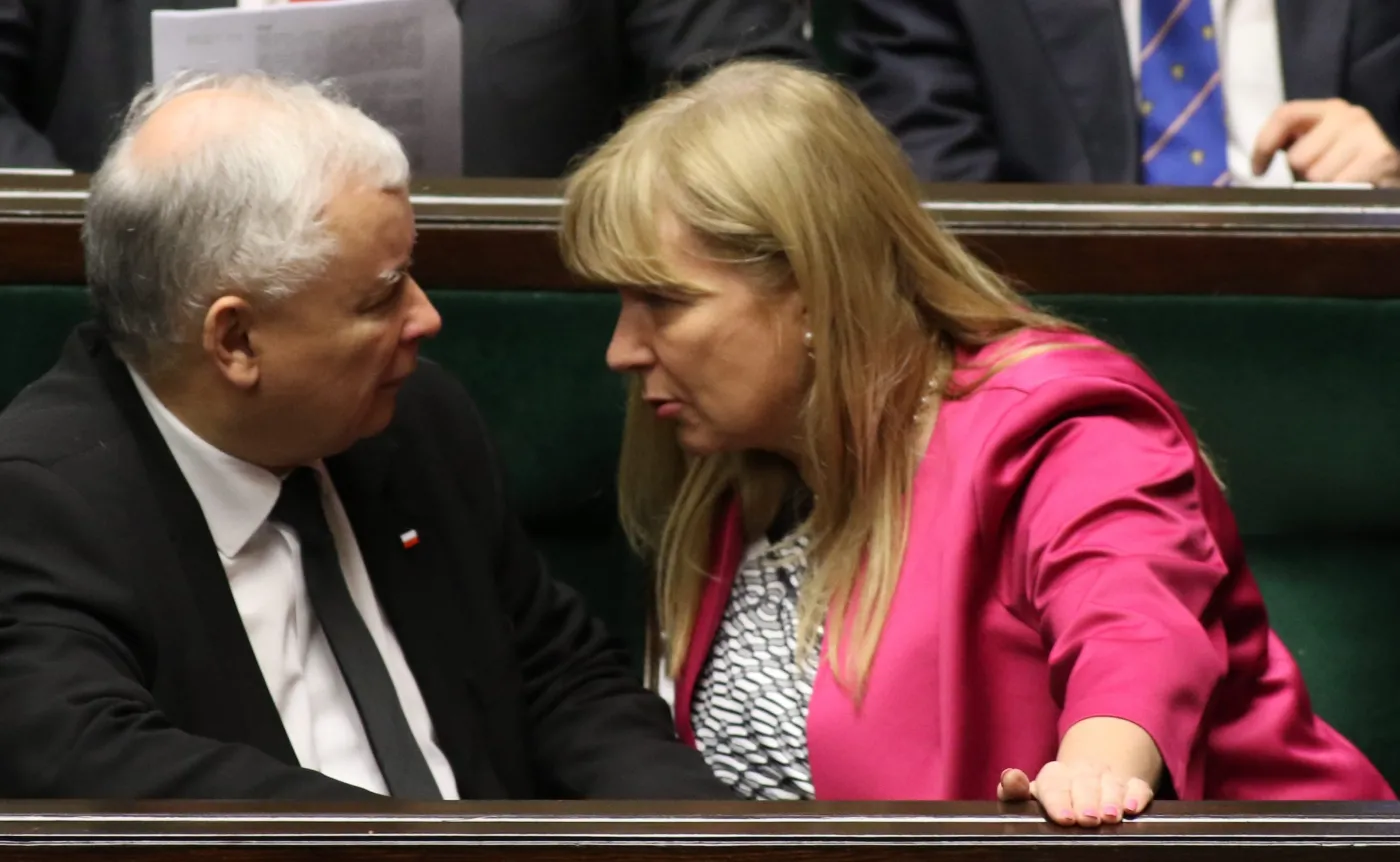Jarosław Kaczyński i Małgorzata Gosiewska