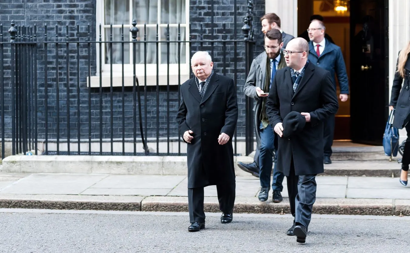 Jarosław Kaczyński po rozmowie z Theresą May