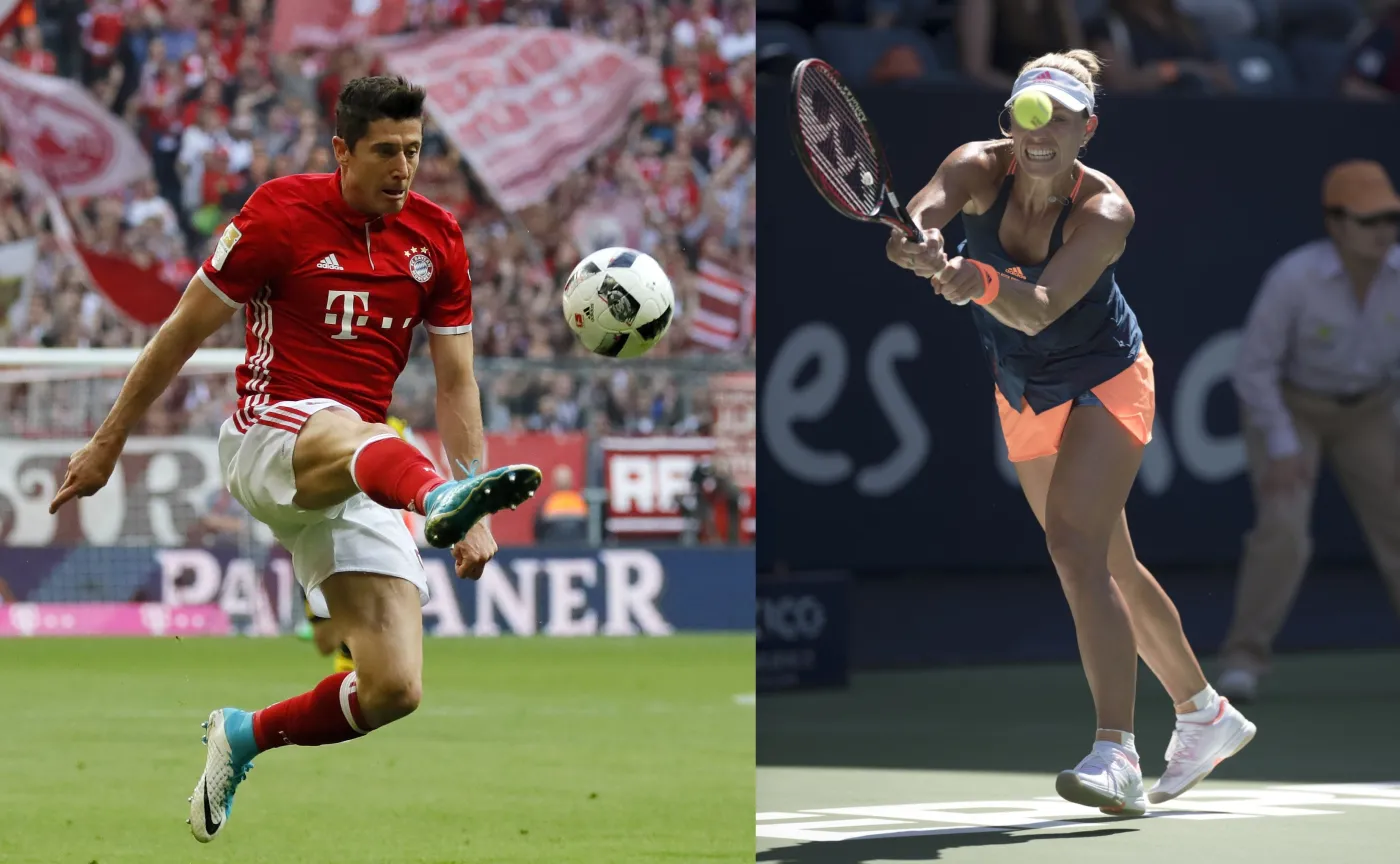 Robert Lewandowski i Angelique Kerber