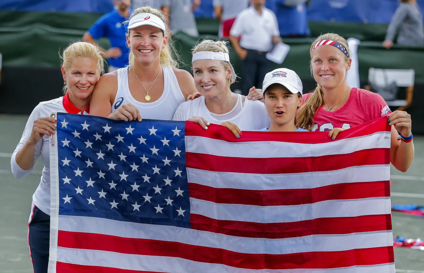 Kathy Rinaldi, CoCo Vandeweghe, Bethanie Mattek-Sands, Lauren Davis i Shelby Rogers