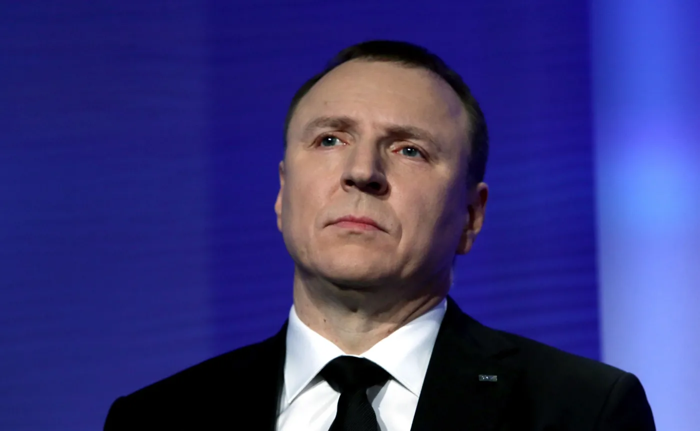 Prezes TVP Jacek Kurski podczas konferencji prasowej dotyczącej podsumowania rocznej pracy zarządu TVP S.A.