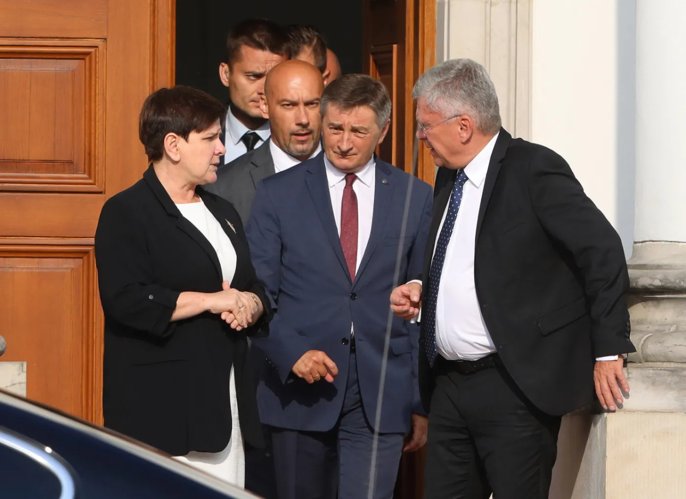 Beata Szydło, Marek Kuchciński, Stanisław Karczewski
