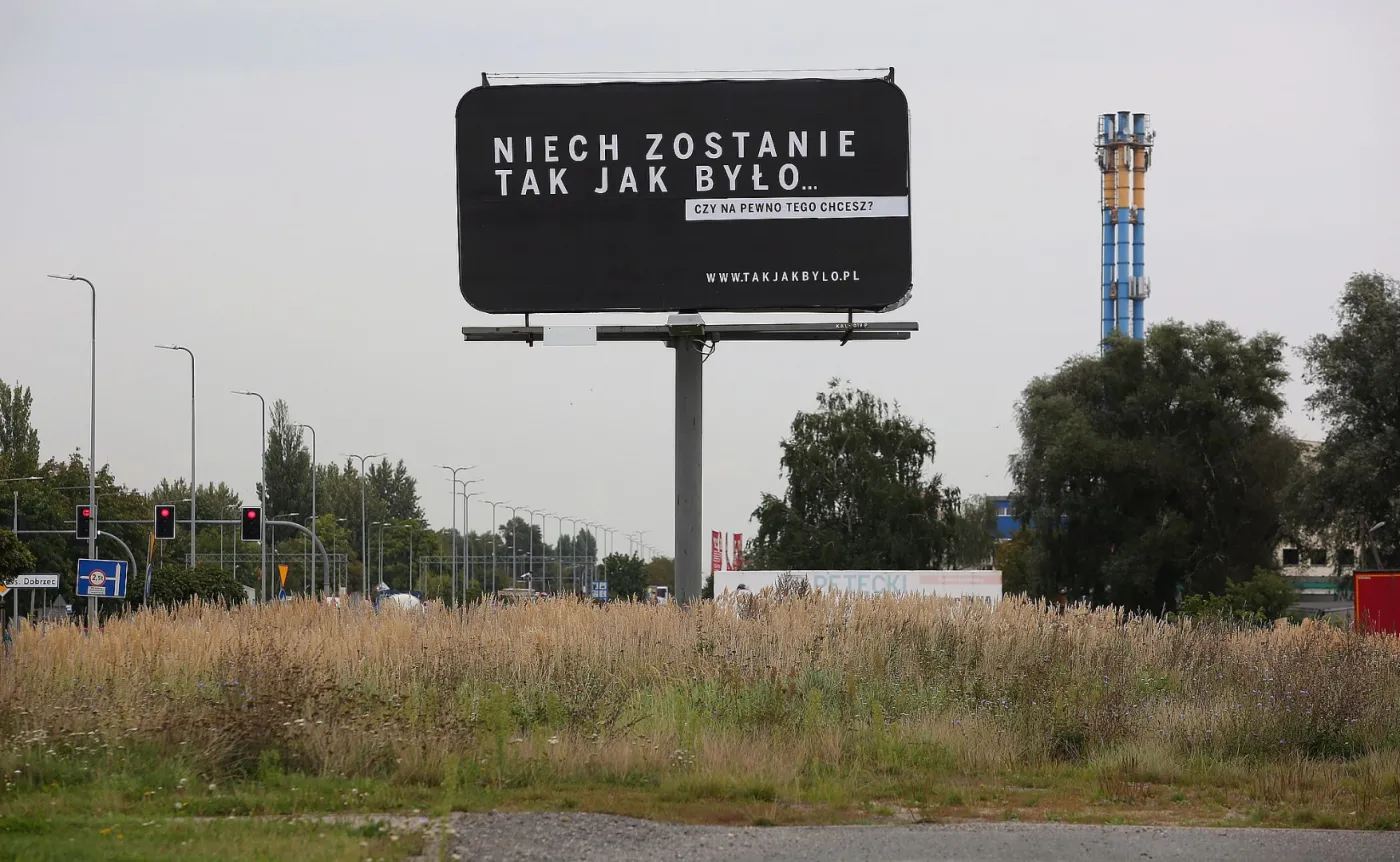 Billboard kampanii Sprawiedliwe sądy