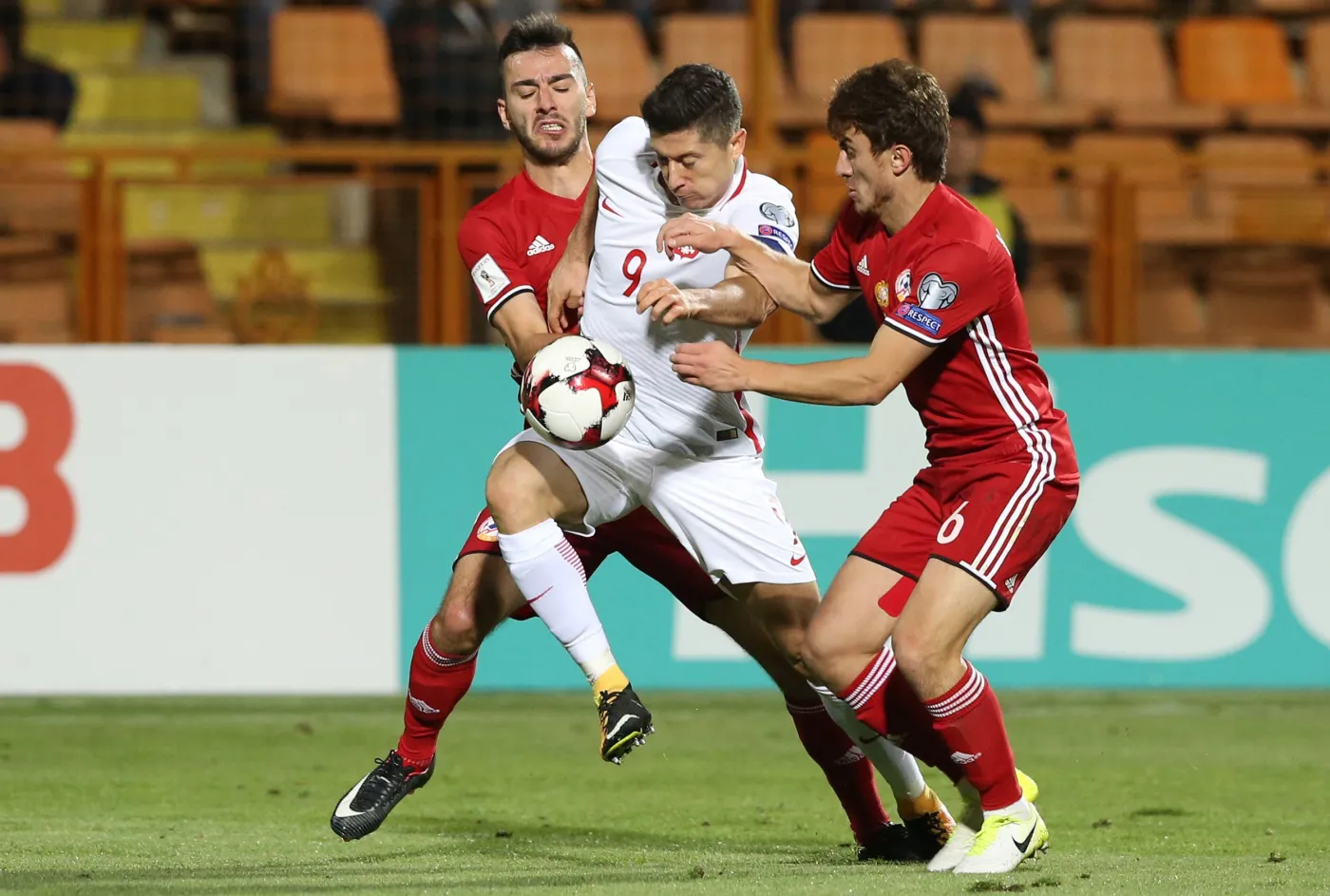 Sargis Adamyan, Gor Malakyan i Robert Lewandowski