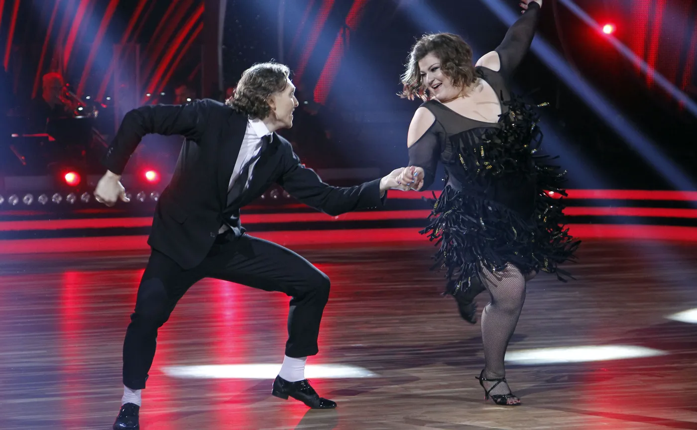 Zora Koroliow i Dominika Gwit w programie "Taniec z gwiazdami" w telewizji Polsat