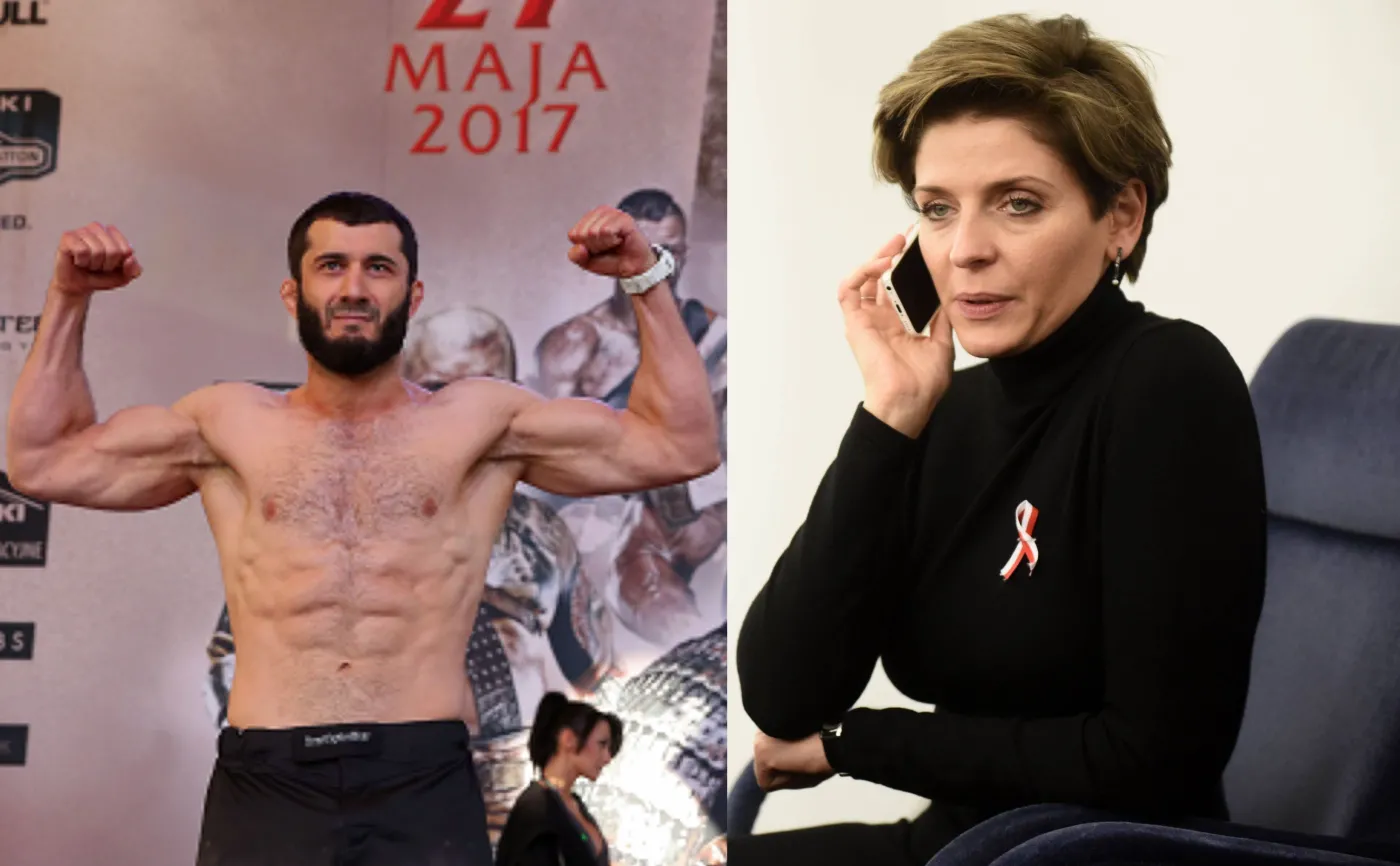 Mamed Khalidov i Joanna Mucha
