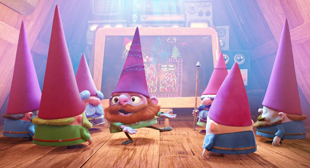 Kadr z filmu "Gnomy rozrabiają". Premiera 26 stycznia 2018 roku