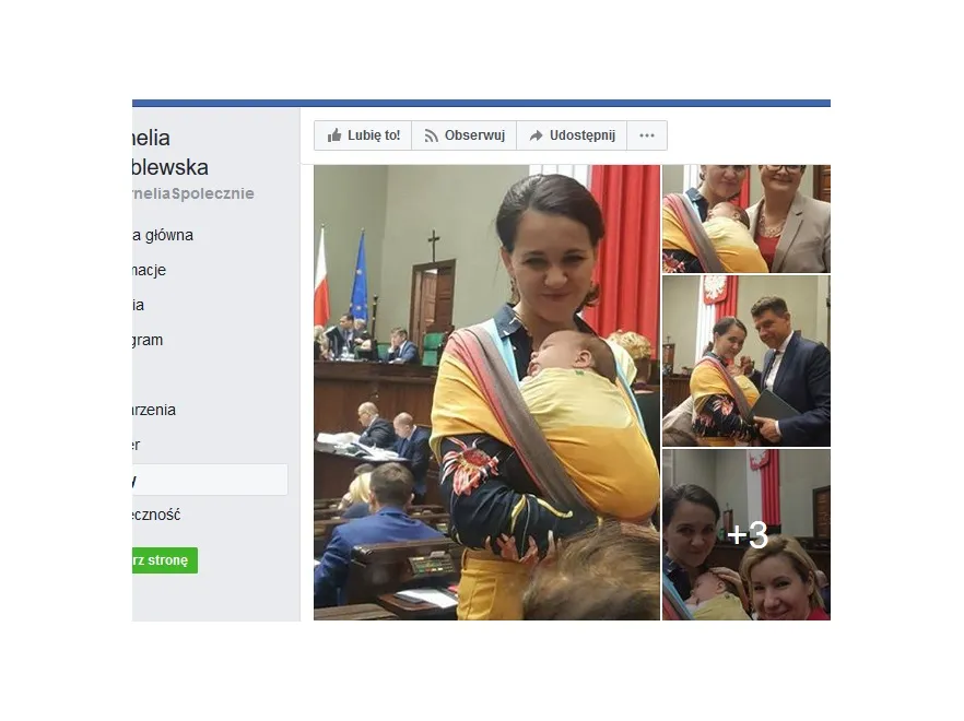 "Rychu na rękach potrzymał bobaska?" Internauci nie mają litości dla posłanki Nowoczesnej, która przyniosła niemowlę do Sejmu