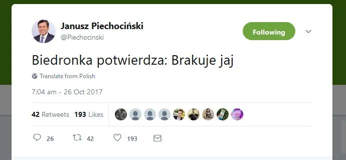 Czego dowiesz się o świecie i życiu, czytając twitty Janusza Piechocińskiego. HITY INTERNETU