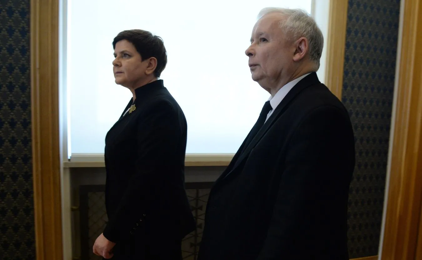 Premier Beata Szydło i Jarosław Kaczyński