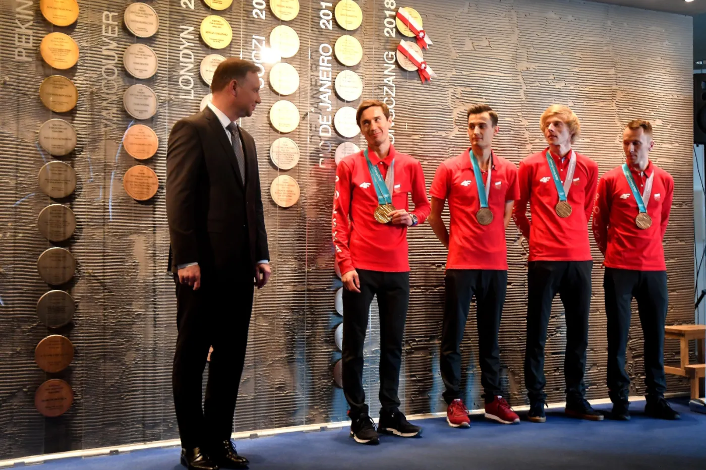 Prezydent Andrzej Duda na Gali Olimpijskiej w Warszawie