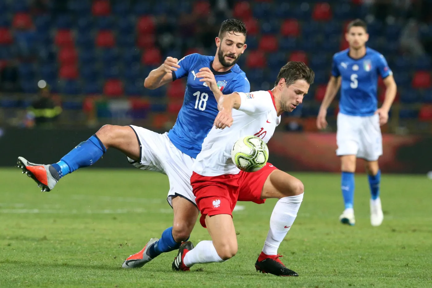 Roberto Gagliardini i Grzegorz Krychowiak