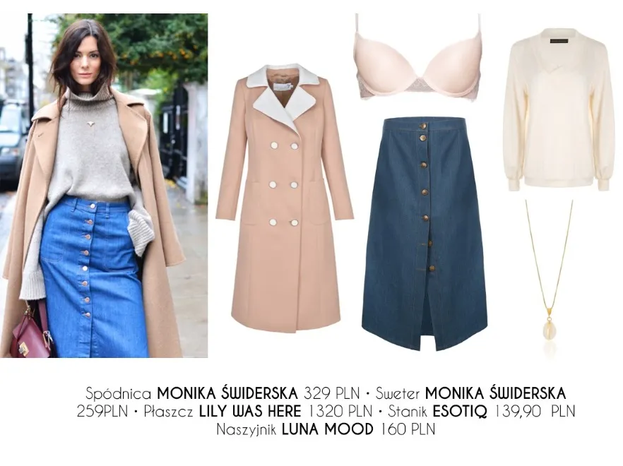 Wiosenne STYLIZACJE z jeansową spódnicą