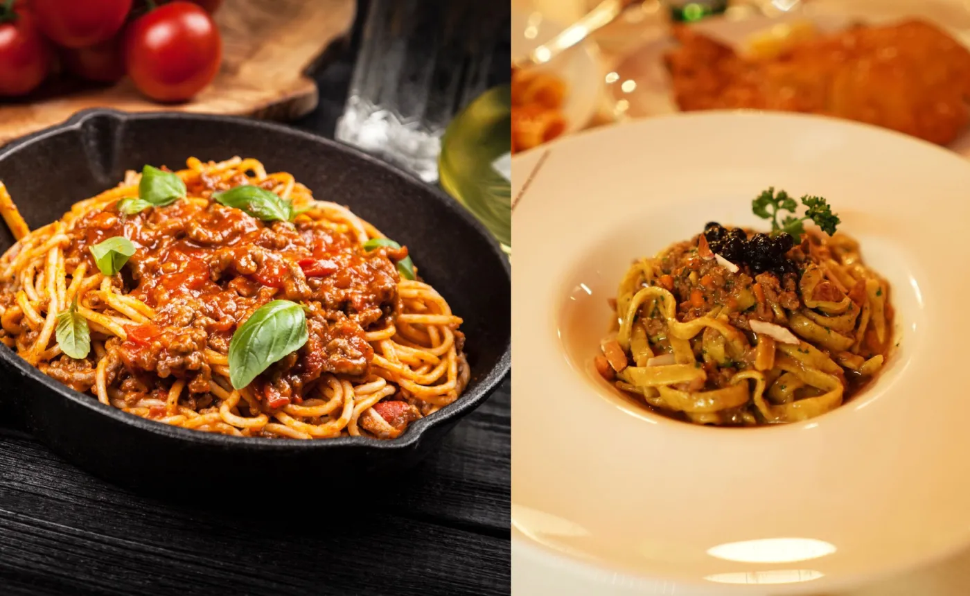 Spaghetti alla bolognese kontra tagliatelle Al Ragu