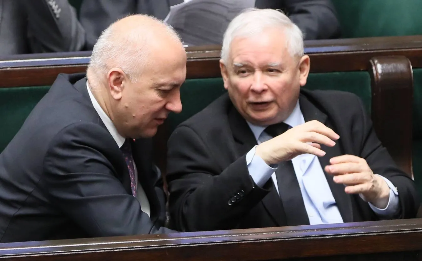 Joachim Brudziński i Jarosław Kaczyński 