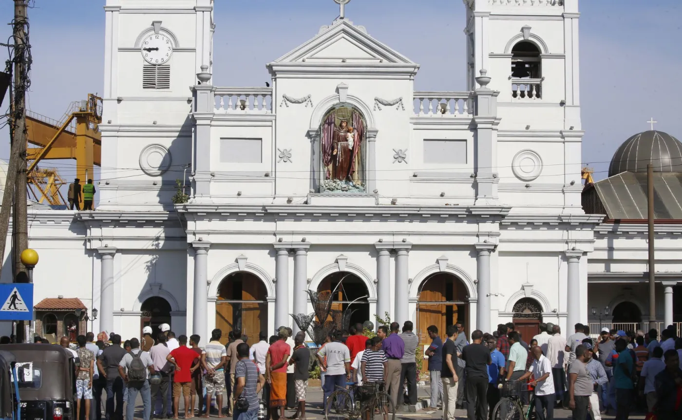 Jeden z zaatakowanych kościołów na Sri Lance